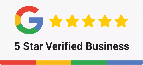 Google 5 star rating badge